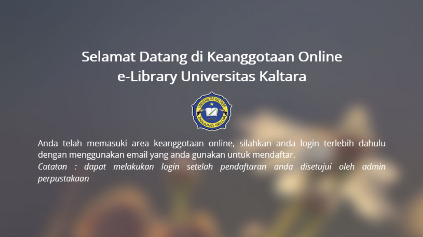 REGISTRASI AKUN E-LIBRARY UNIKALTAR REGISTRASI AKUN E-LIBRARY UNIKALTAR